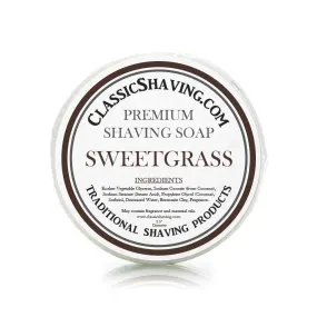 Sweetgrass Scent - Classic Shaving Mug Soap - 2.5" Regular Size