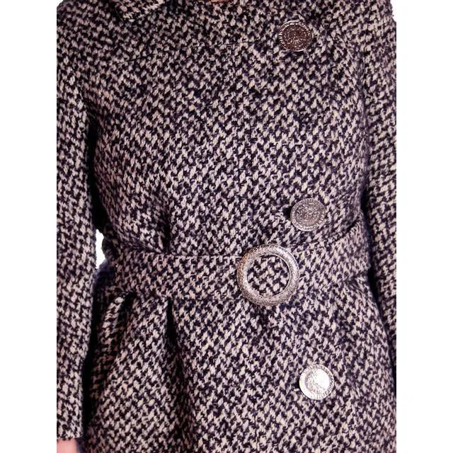 Vintage Black & White Mohair Tweed Suit 1960's