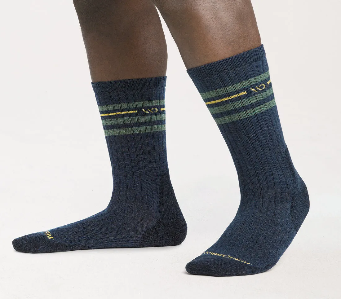 Vintage Stripe Cushioned Crew Socks