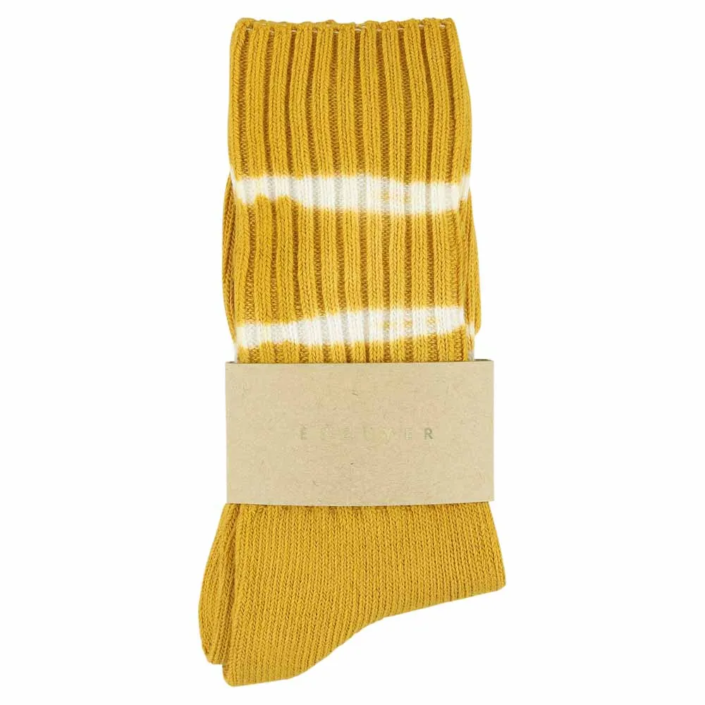 Women Mustard Dyed Socks